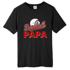 Papa Flag Baseball Fathers Day Tall Fusion ChromaSoft Performance T-Shirt