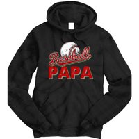 Papa Flag Baseball Fathers Day Tie Dye Hoodie