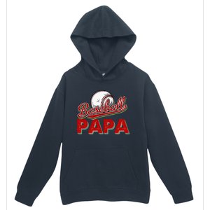 Papa Flag Baseball Fathers Day Urban Pullover Hoodie