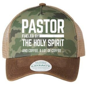 Pastor Fueled By Holy Spirit And Coffee Church Pastor Legacy Tie Dye Trucker Hat