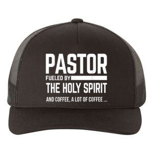 Pastor Fueled By Holy Spirit And Coffee Church Pastor Yupoong Adult 5-Panel Trucker Hat