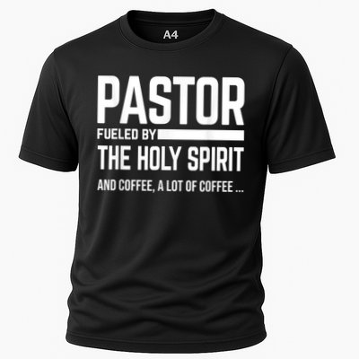 Pastor Fueled By Holy Spirit And Coffee Church Pastor Performance Shirt