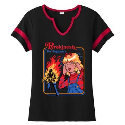 Pyrokinesis For Beginners Ladies Halftime Notch Neck Tee