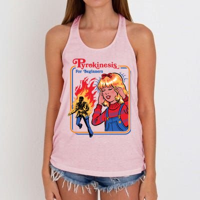 Pyrokinesis For Beginners Women's Knotted Racerback Tank