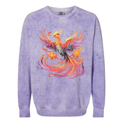 Phoenix Fire Bird Colorblast Crewneck Sweatshirt