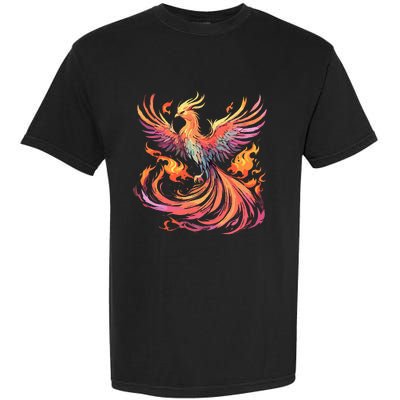 Phoenix Fire Bird Garment-Dyed Heavyweight T-Shirt