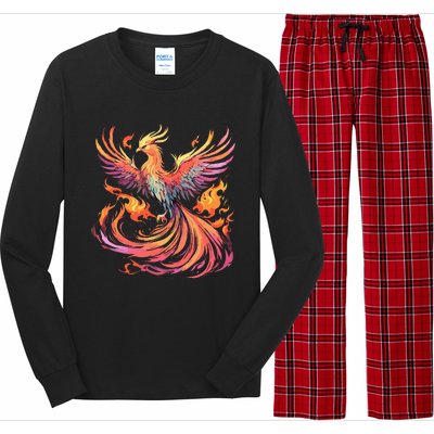 Phoenix Fire Bird Long Sleeve Pajama Set