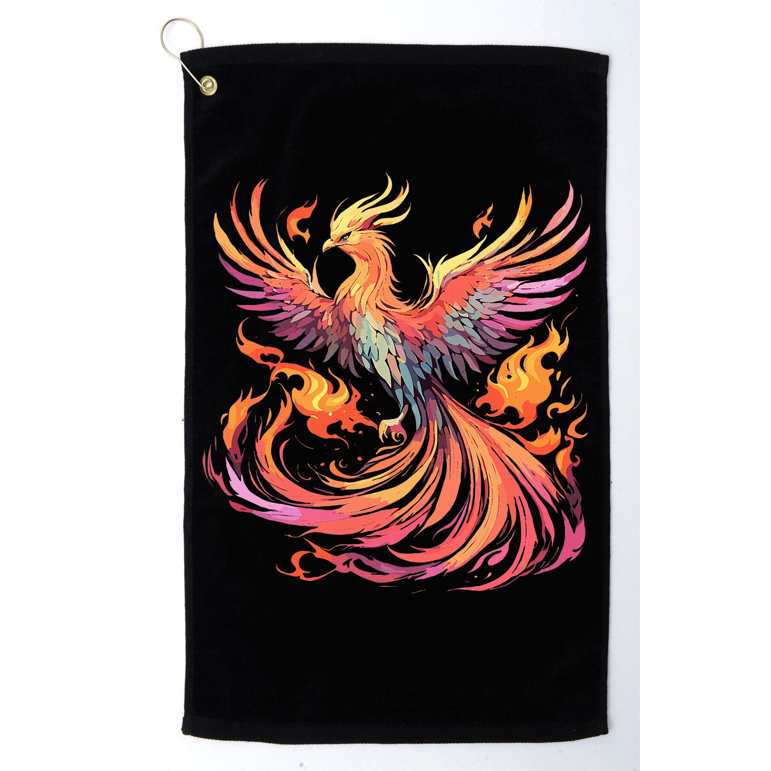 Phoenix Fire Bird Golf Towel