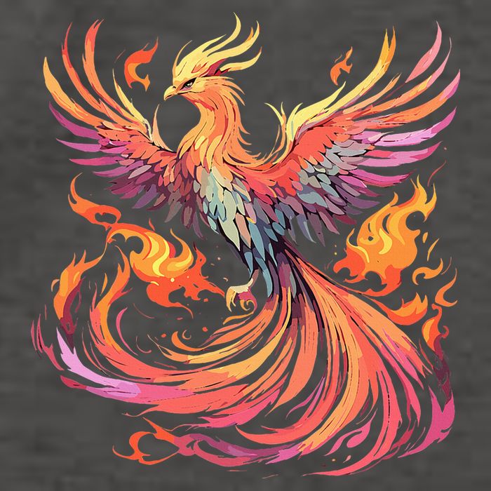 Phoenix Fire Bird Vector Backpack