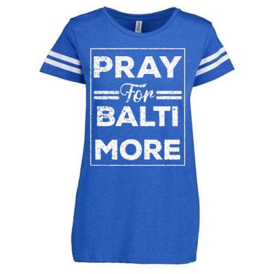 Pray For Baltimore Enza Ladies Jersey Football T-Shirt