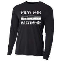 Pray For Baltimore Francis Scott Key Bridge Cooling Performance Long Sleeve Crew