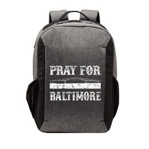 Pray For Baltimore Francis Scott Key Bridge Vector Backpack