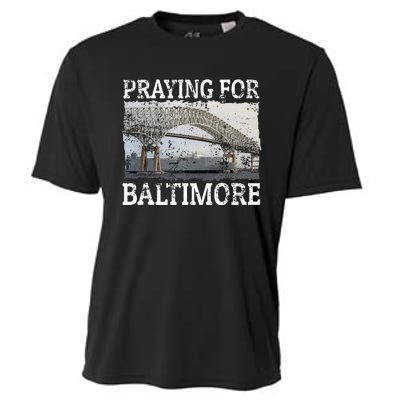 Praying For Baltimore The Baltimore Bridge Collapse Cooling Performance Crew T-Shirt