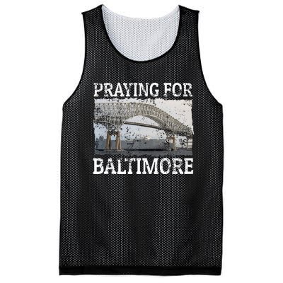 Praying For Baltimore The Baltimore Bridge Collapse Mesh Reversible Basketball Jersey Tank