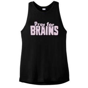 Pray For Brains Ladies PosiCharge Tri-Blend Wicking Tank