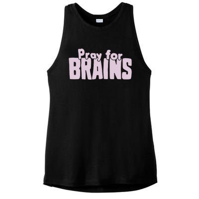 Pray For Brains Ladies PosiCharge Tri-Blend Wicking Tank