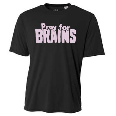 Pray For Brains Cooling Performance Crew T-Shirt