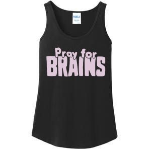 Pray For Brains Ladies Essential Tank