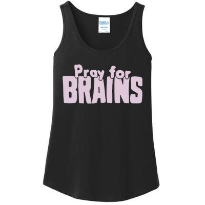 Pray For Brains Ladies Essential Tank