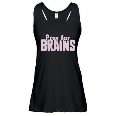 Pray For Brains Ladies Essential Flowy Tank