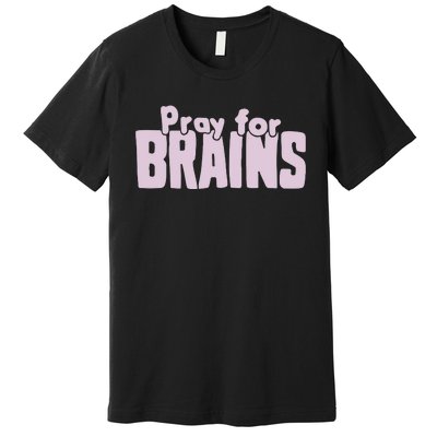 Pray For Brains Premium T-Shirt