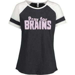 Pray For Brains Enza Ladies Jersey Colorblock Tee