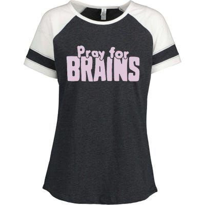 Pray For Brains Enza Ladies Jersey Colorblock Tee