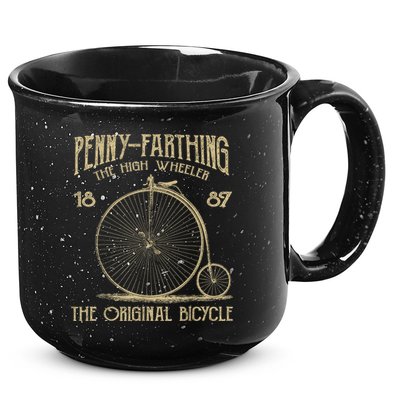 Penny Farthing Bike Retro Vintage Bicycle 15oz Campfire Ceramic Mug