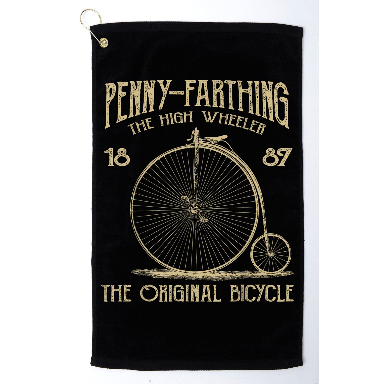 Penny Farthing Bike Retro Vintage Bicycle Golf Towel