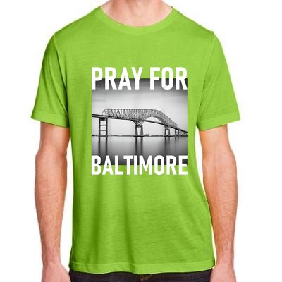 Pray For Baltimore Francis Scott Key | Baltimore Bridge Adult ChromaSoft Performance T-Shirt