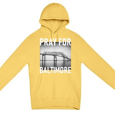 Pray For Baltimore Francis Scott Key | Baltimore Bridge Premium Pullover Hoodie