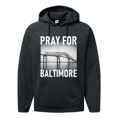 Pray For Baltimore Francis Scott Key | Baltimore Bridge Performance Fleece Hoodie