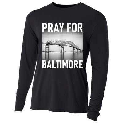 Pray For Baltimore Francis Scott Key | Baltimore Bridge Cooling Performance Long Sleeve Crew