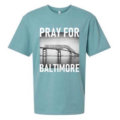 Pray For Baltimore Francis Scott Key | Baltimore Bridge Sueded Cloud Jersey T-Shirt