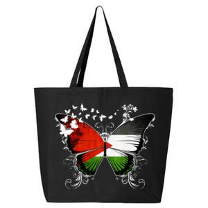 Palestine Flag Butterfly 25L Jumbo Tote