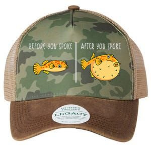 Puffer Fish Blowfish Funny Puffer Fish Legacy Tie Dye Trucker Hat