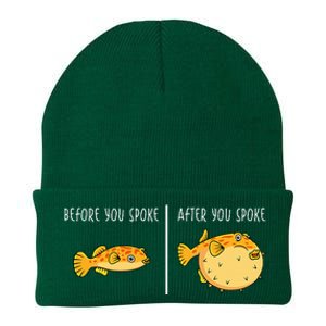 Puffer Fish Blowfish Funny Puffer Fish Knit Cap Winter Beanie