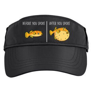 Puffer Fish Blowfish Funny Puffer Fish Adult Drive Performance Visor