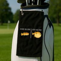 Puffer Fish Blowfish Funny Puffer Fish Golf Towel