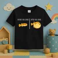 Puffer Fish Blowfish Funny Puffer Fish Toddler T-Shirt