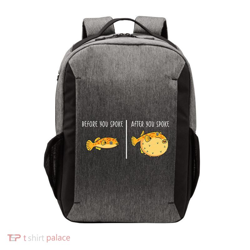 Puffer Fish Blowfish Funny Puffer Fish Vector Backpack