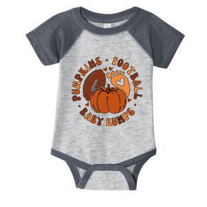 Pumpkins Football Baby Bumps Fall Thanksgiving Pregnancy Infant Baby Jersey Bodysuit