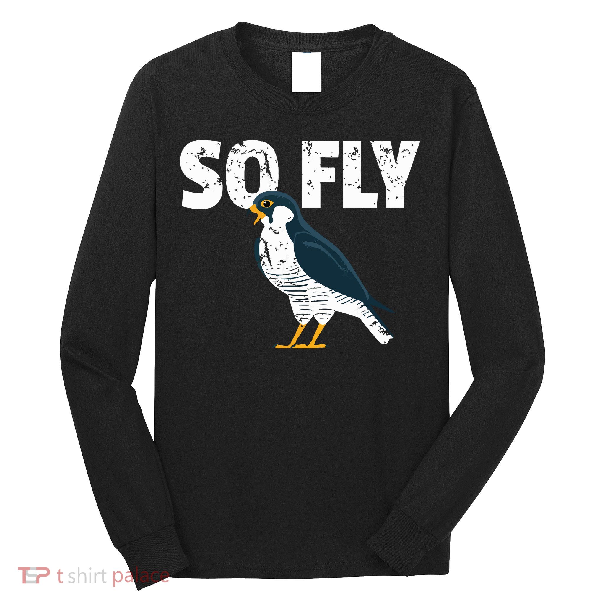 Peregrine Falcon Bird Birdwatcher Vintage Long Sleeve Shirt