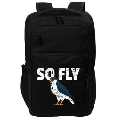 Peregrine Falcon Bird Birdwatcher Vintage Impact Tech Backpack