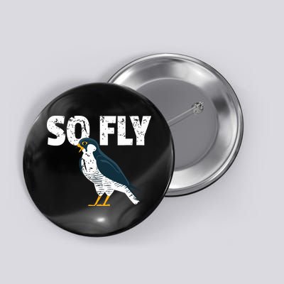 Peregrine Falcon Bird Birdwatcher Vintage Button