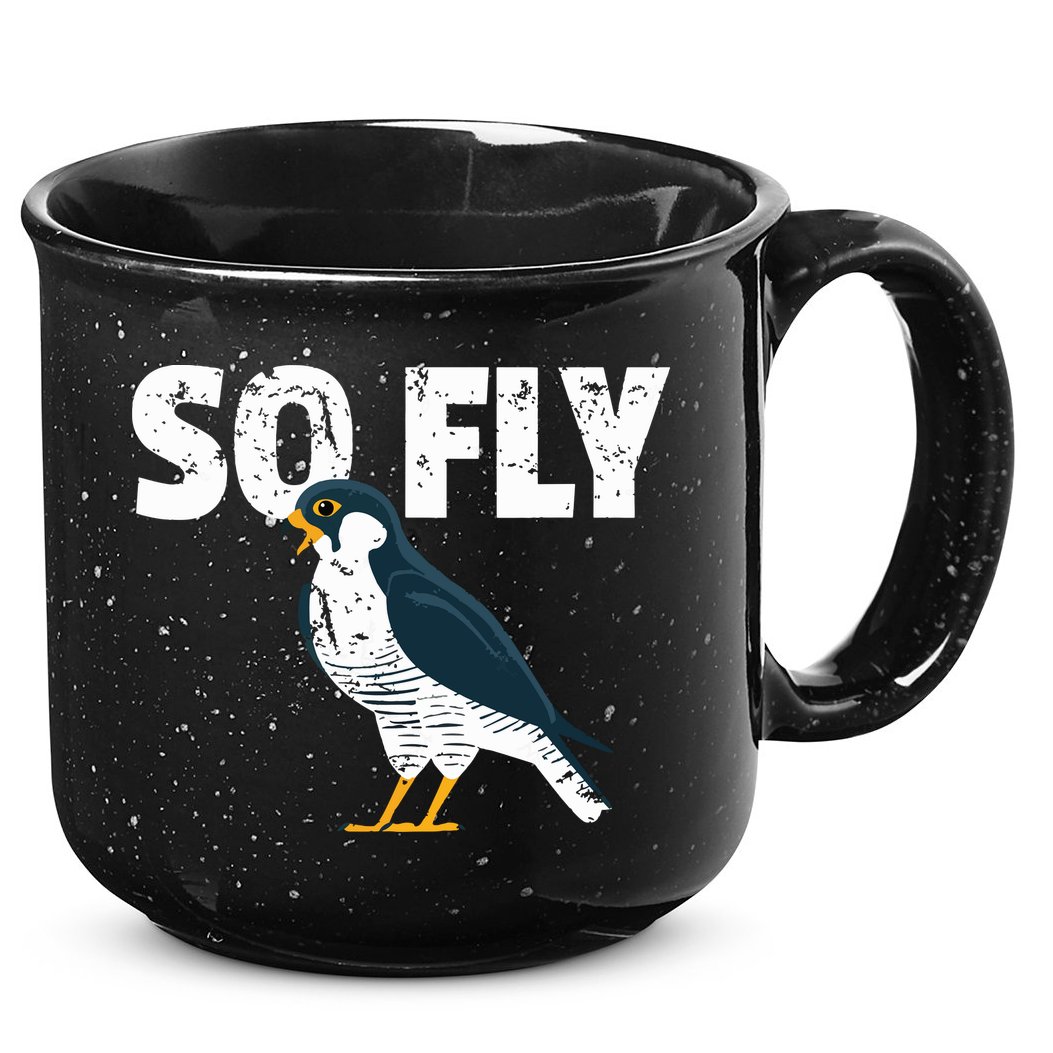 Peregrine Falcon Bird Birdwatcher Vintage 15oz Campfire Ceramic Mug