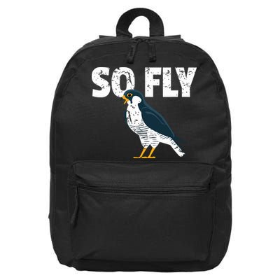 Peregrine Falcon Bird Birdwatcher Vintage 16 in Basic Backpack