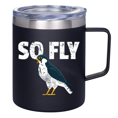 Peregrine Falcon Bird Birdwatcher Vintage 12oz Stainless Steel Coffee Mug