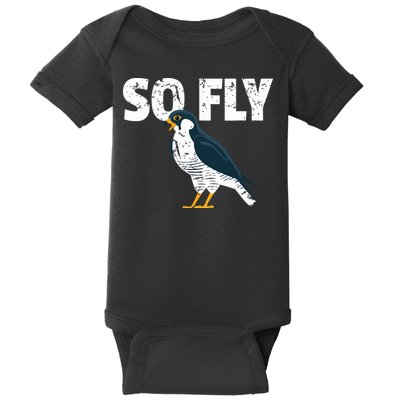 Peregrine Falcon Bird Birdwatcher Vintage Baby Bodysuit