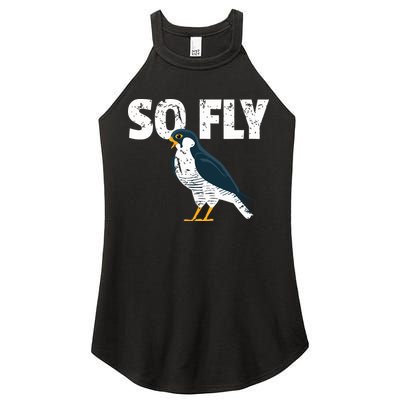 Peregrine Falcon Bird Birdwatcher Vintage Women's Perfect Tri Rocker Tank